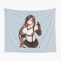 Cute Tifa Lockhart - Final Fantasy VII Remake Tapestry