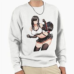 Sexy Waifu Tourist Tifa Lockhart Fantasy Pullover Sweatshirt