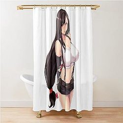 Ecchi Tifa Lockhart  Final Fantasy  VII Shower Curtain