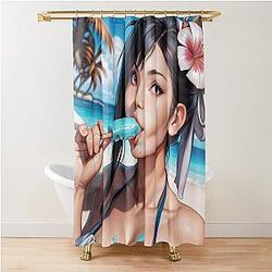 Tifa Lockhart Final Fantasy 7 Rebirth Shower Curtain