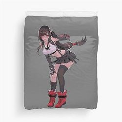 Final Fantasy Tifa Lockhart Kawaii Duvet Cover 

Cleaned title: 
Final Fantasy Tifa Lockhart Duvet Cover