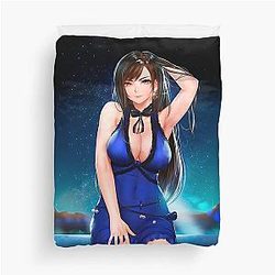 Waifu Tifa Lockhart Final Fantasy 7 Duvet Cover