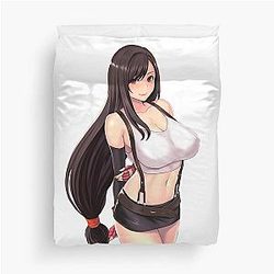 Ecchi Tifa Lockhart Final Fantasy VII Duvet Cover
