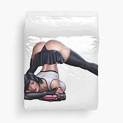 Sexy Waifu Tifa Lockhart Final Fantasy 7 Jack Challenge Duvet Cover