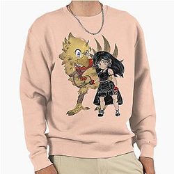 Final Fantasy 7 Chibi Tifa Lockhart & Chocobo Pullover Sweatshirt