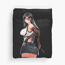 Final Fantasy VII - Tifa Lockhart hentai anime Sticker Duvet Cover