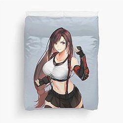 Cute Tifa Lockhart Final Fantasy VII FF7 Remake Duvet Cover