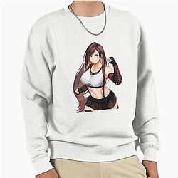 Cute Tifa Lockhart Final Fantasy VII FF7 Remake Pullover Sweatshirt