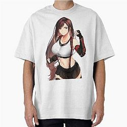 Cute Tifa Lockhart Final Fantasy VII Oversized T-Shirt
