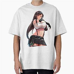 Sexy Tifa Lockhart Final Fantasy 7 Oversized T-Shirt
