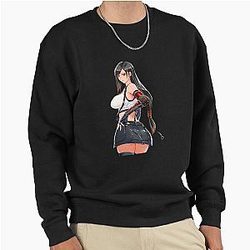 Final Fantasy VII - Tifa Lockhart hentai anime Sticker Pullover Sweatshirt
