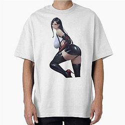 Final Fantasy VII: Tifa Lockhart Black Oversized T-Shirt
