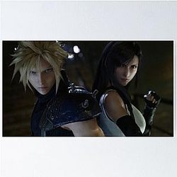 Final Fantasy VII: Cloud Strife and Tifa Lockhart Poster