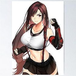 Cute Tifa Lockhart Final Fantasy VII Poster