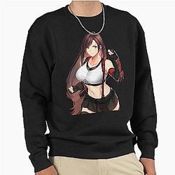 Cute Tifa Lockhart Final Fantasy Pullover Sweatshirt
