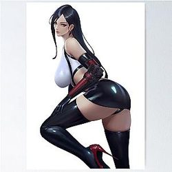 Final Fantasy VII: Tifa Lockhart in Black Latex Poster