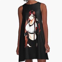 Cute Tifa Lockhart A Line Dress