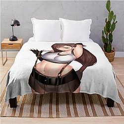 Waifu Tifa Lockhart Final Fantasy 7 Throw Blanket