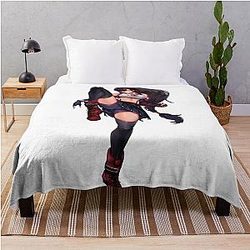 Hot Tifa Lockhart Final Fantasy VII Throw Blanket