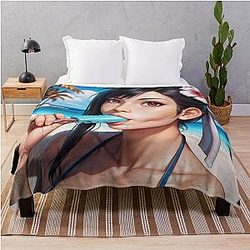Tifa Lockhart Final Fantasy 7 Rebirth Throw Blanket