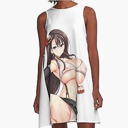 Tifa Lockhart Sexy FF7 A-Line Dress