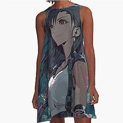 Tifa Lockhart Final Fantasy 7 A-Line Dress