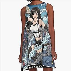 Tifa Lockhart Japanese A-Line Dress