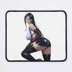 Final Fantasy VII: Tifa in Black Latex Mouse Pad