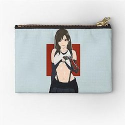 Hot Tifa Lockhart Anime FF7 Remake Zipper Pouch