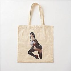 Final Fantasy VII: Tifa Lockhart Black Cotton Tote Bag