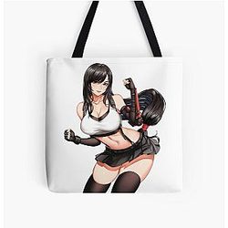Sexy Waifu Tifa Lockhart Final Fantasy VII Tote Bag