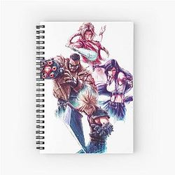 Cloud Strife Tifa Lockhart Final Fantasy  VII Spiral Notebook