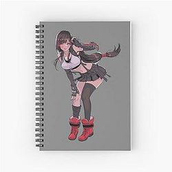 Final Fantasy Tifa Kawaii Spiral Notebook