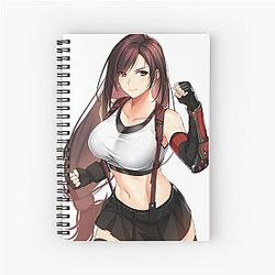 Cute Tifa Lockhart Final Fantasy 7 Notebook