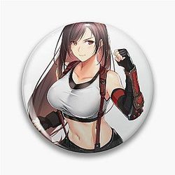 Cute Tifa Lockhart Final Fantasy VII Pin