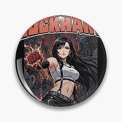 Tifa Lockhart Comic Design Pin