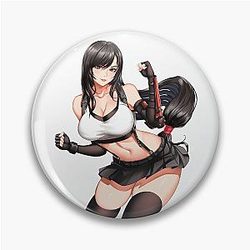 Sexy Waifu Tifa Lockhart Final Fantasy VII Pin