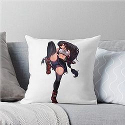 Hot Tifa Lockhart Final Fantasy VII Throw Pillow