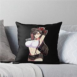 Tifa Lockhart FF7 Remake Throw Pillow