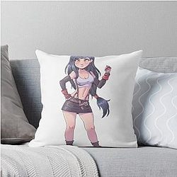 Tifa Lockhart Throw Pillow