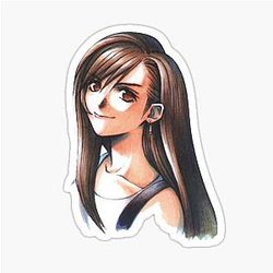 Final Fantasy VII Tifa Lockhart Portrait Sticker