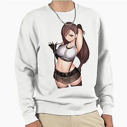 Waifu Sexy Tifa Lockhart Final Fantasy 7 Pullover Sweatshirt