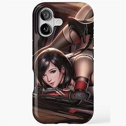 Waifu Tifa Lockhart Challenge Final Fantasy 7 iPhone Tough Case