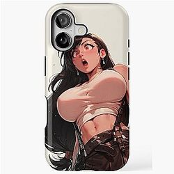 Surprised Tifa Lockhart iPhone Case
