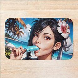 Tifa Lockhart Final Fantasy 7 Rebirth Bath Mat