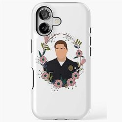 Tim Bradford in Floral iPhone Tough Case