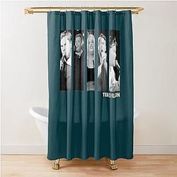 Tim Dillon Black White Shower Curtain