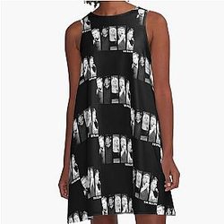 Tim Dillon Black A-Line Dress