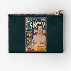 Tim Dillon Show TShirt by Baddest Shirt Co Zipper Pouch