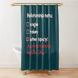 Tim Dillon Relationship Shower Curtain